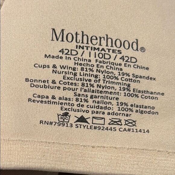 Motherhood Cream Bra Intimates with underwire support - Picture 8 of 8